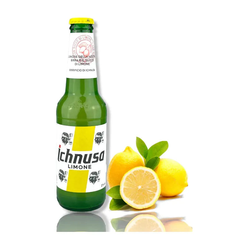 Light Gray BIRRA ICHNUSA "LIMONE BIER - 2% VOL". 0,33L  zzgl.Pfand 1.3% Vol.