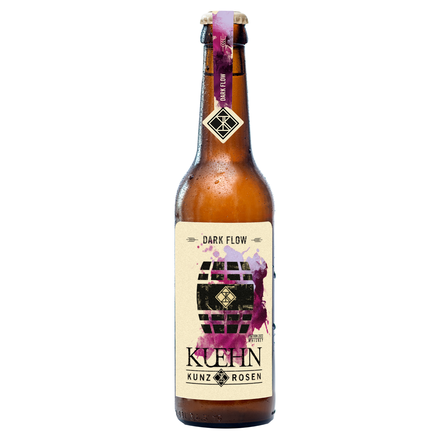 Black KUEHN - Dark Flow Barrel Aged Edition 2022 Whiskey 0,33L zzgl. Pfand 11% Vol.