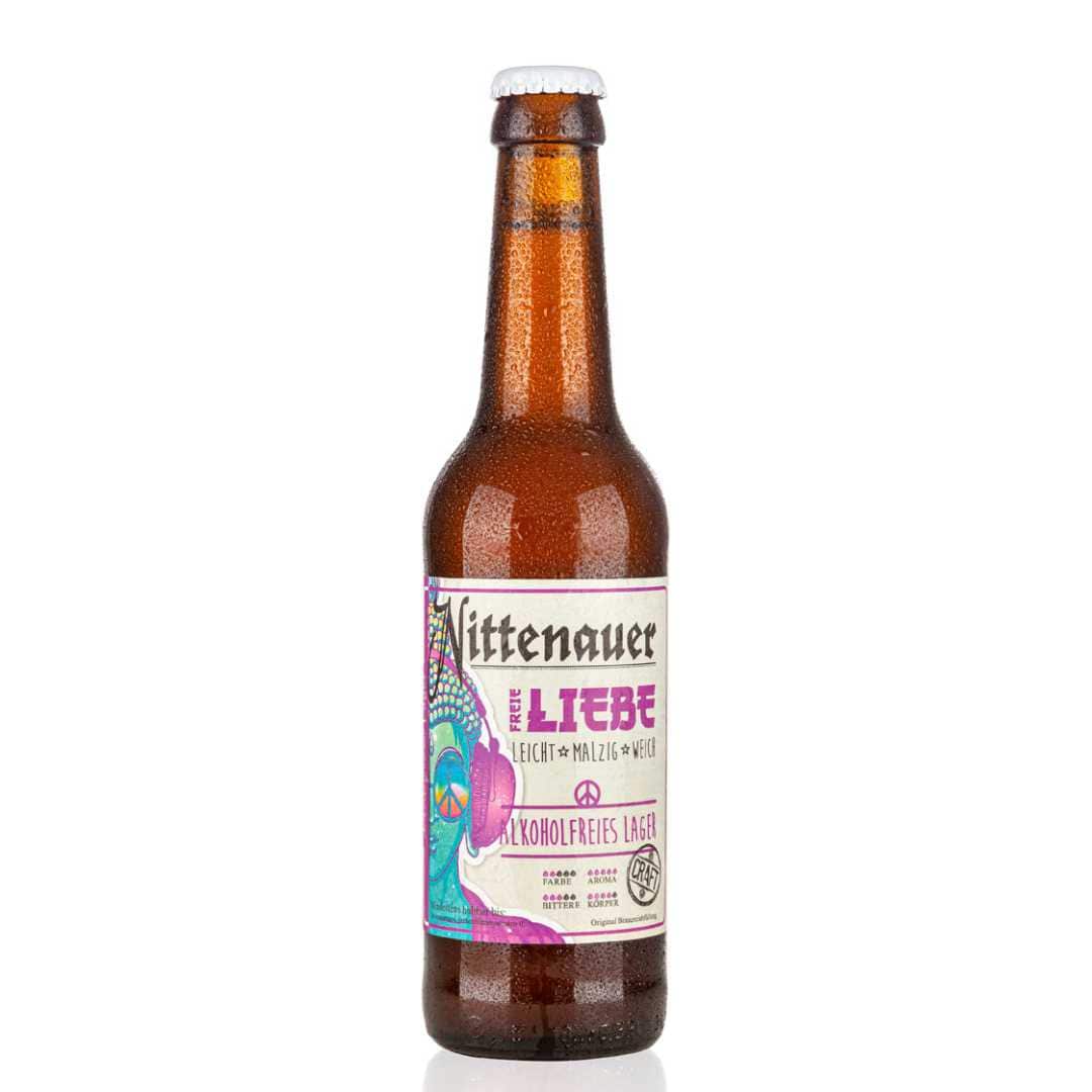 Nittenau - Freie Liebe -Lager  "ALKOHOLFREI" 0,33L zzgl. Pfand <0.5% Vol.